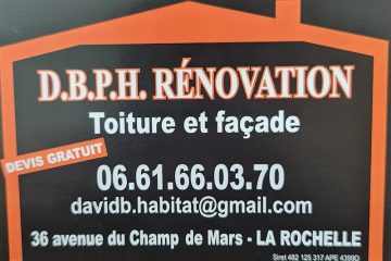 DBPH rénovation - Nettoyage peinture toiture façade - façadier enduiseur à La Rochelle
