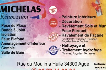 Michelas Rénovation 34 - façadier enduiseur à Agde